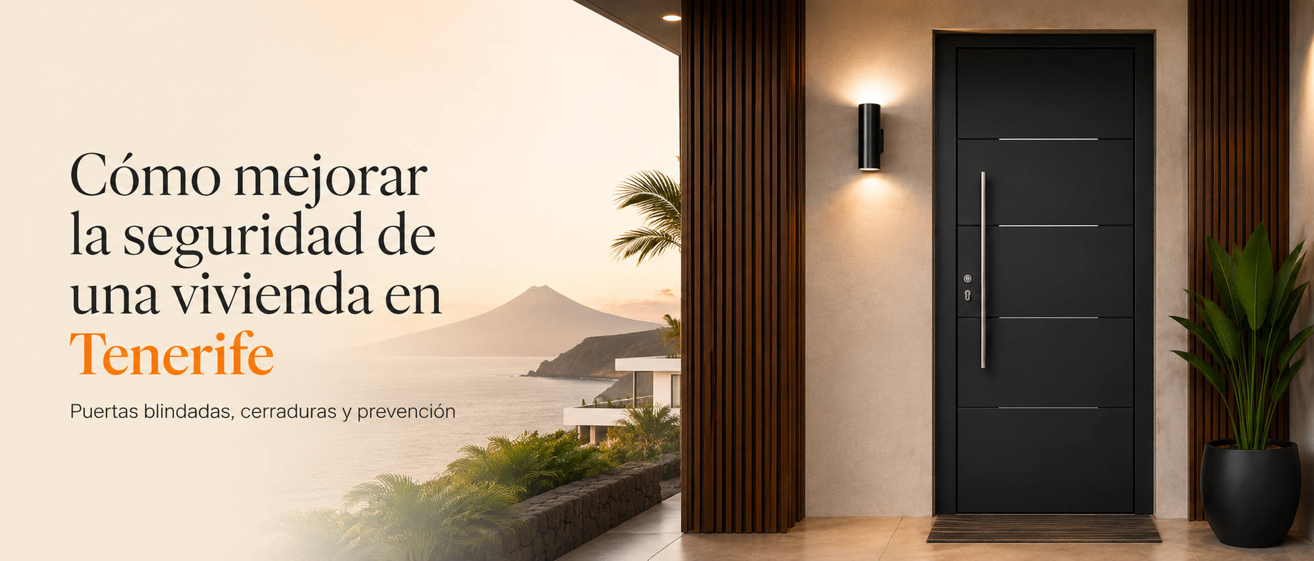 Puerta de seguridad instalada en vivienda de Tenerife
